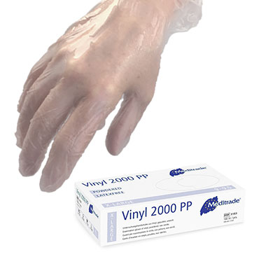 Vinyl–Handschuhe