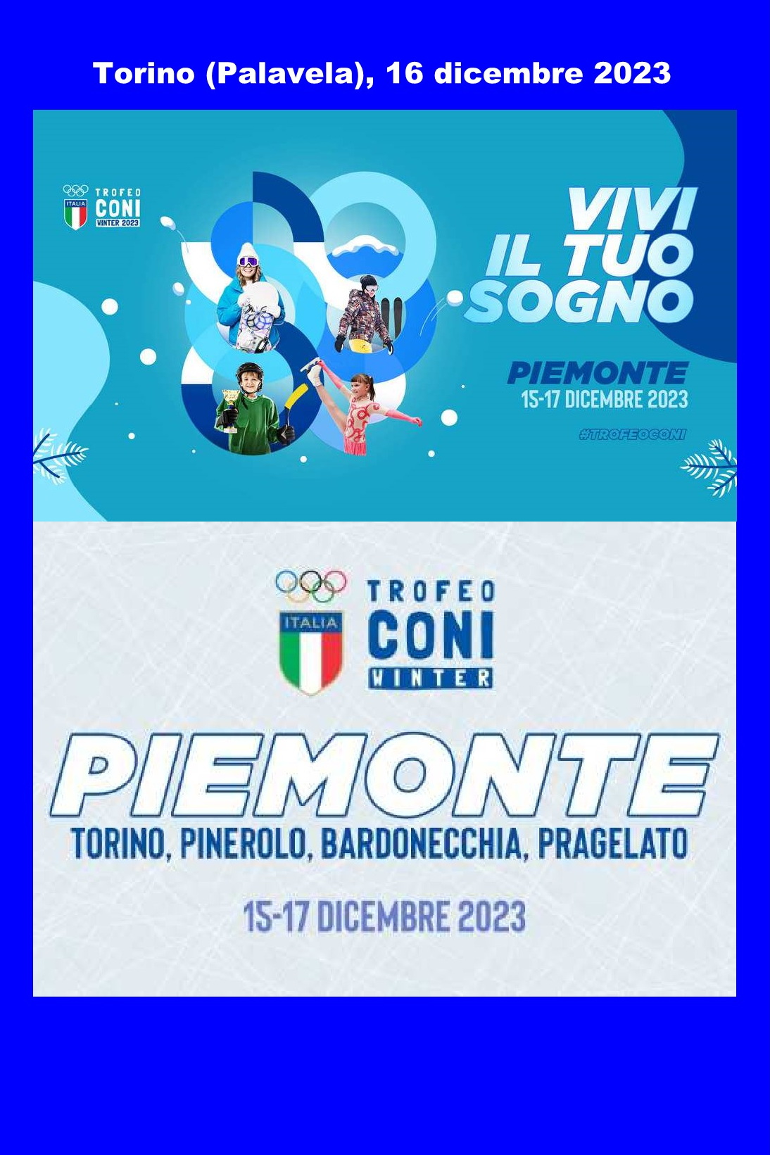 231216 - Trofeo CONI (Palavela, Torino)