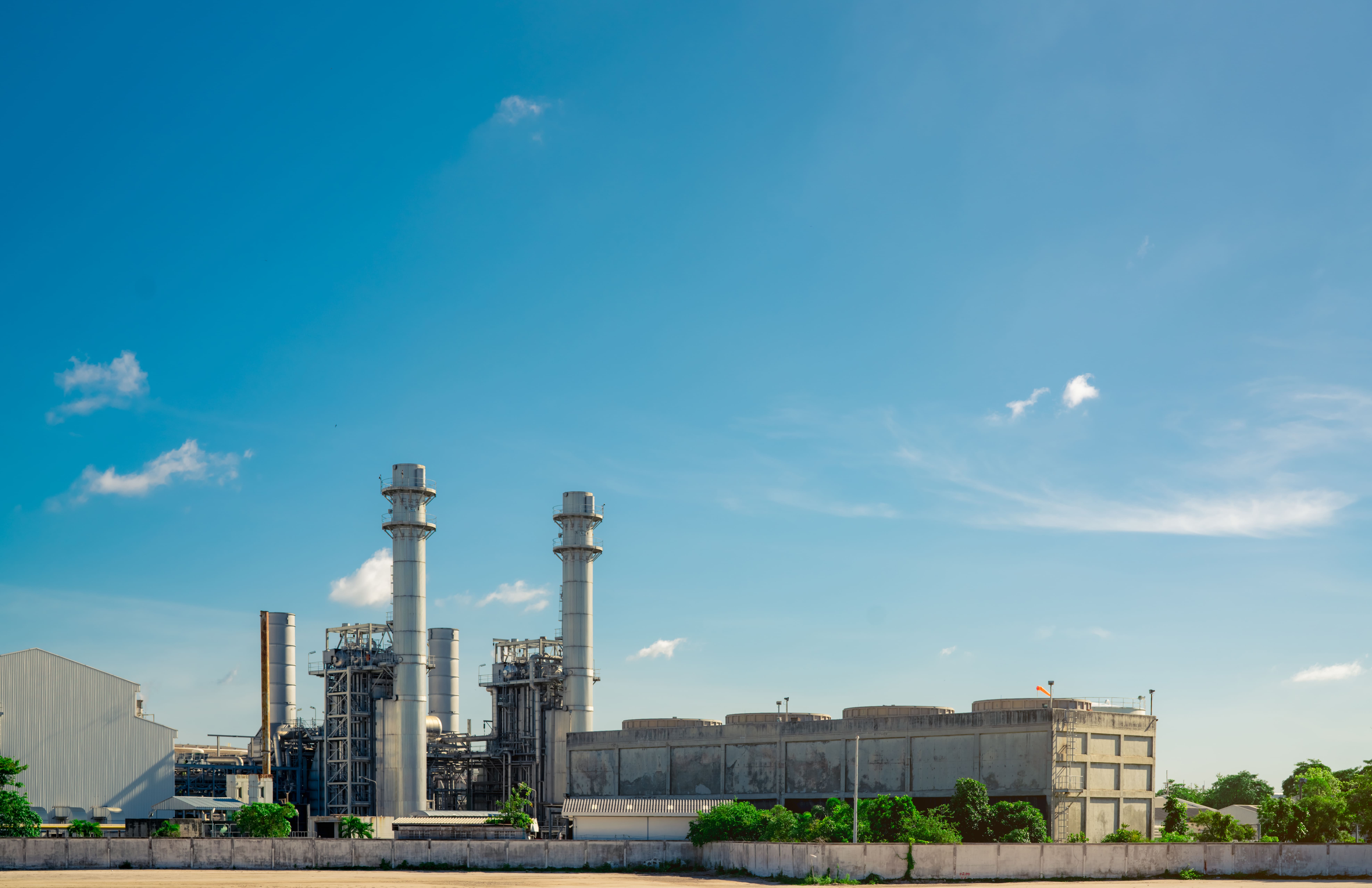 Gas Turbine Electrical Power Plant Energy Support Factory Industrial Estate Natural Gas Tank Small Gas Power Plant Power Plant Using Natural Gas Fuel Green Energy
