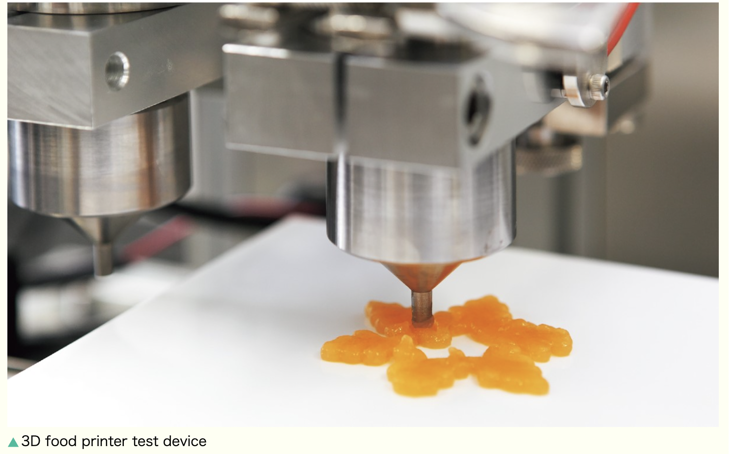 3Dプリンターで介護食作り