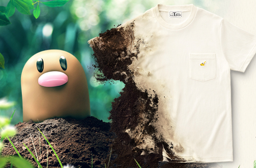 土に戻せる「ポケモンTシャツ」