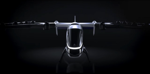 A design image for the upcoming SD-05 commercial eVTOL. &nbsp; &nbsp; Source: SkyDrive