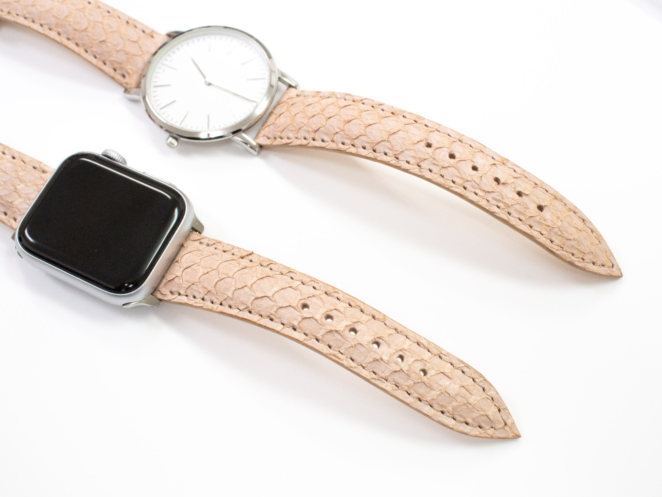 Watch straps made from fish skin leather. &nbsp; &nbsp; Source: Courtesy of Think Sea Co. &nbsp; &nbsp;