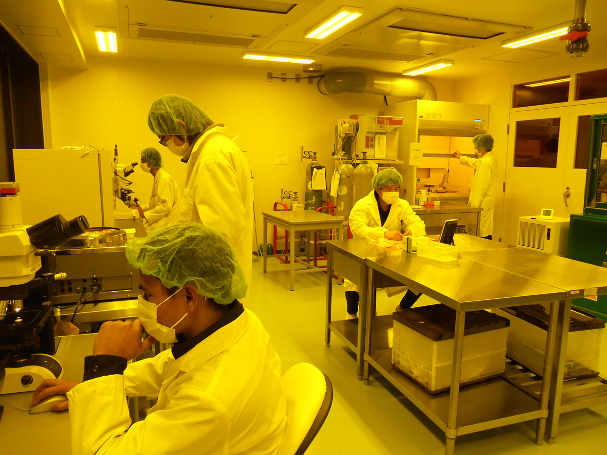 The research team at work in the laboratory.&nbsp; &nbsp; &nbsp;Source: Saga University