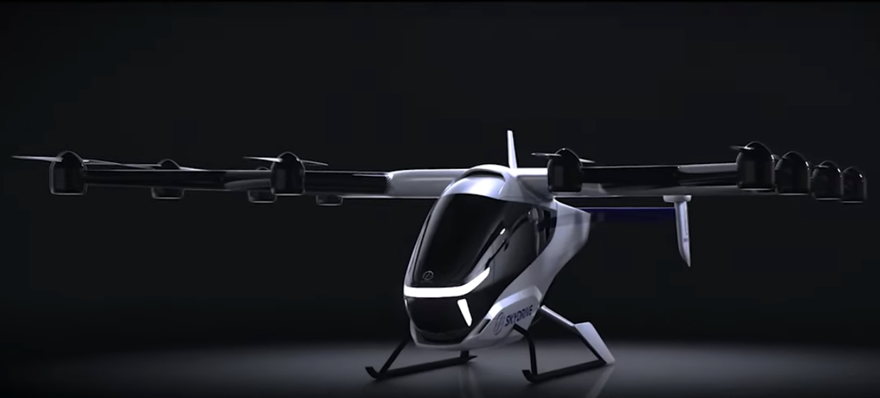 A design image for the upcoming SD-05 commercial eVTOL②&nbsp; &nbsp; &nbsp;Source: SkyDrive