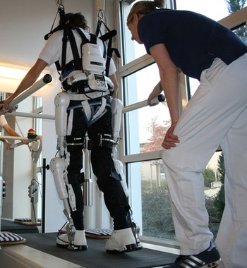 HAL in use at a rehabilitation facility in California. &nbsp; &nbsp; Source: Cyberdyne