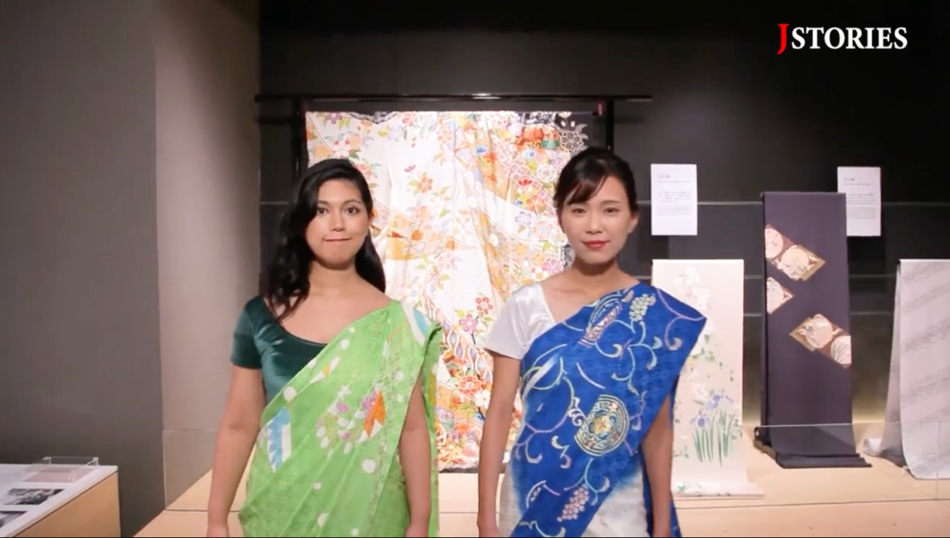 The Kyoto saris being worn&nbsp;