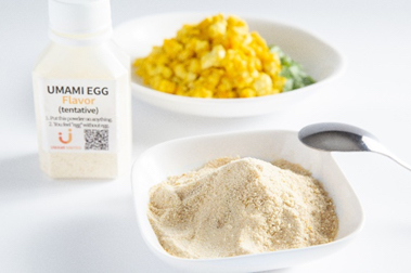 Umami Egg is 100% plant-based. It also has a long shelf-life, so can serve as emergency food. &nbsp; &nbsp; Source: Umami United Japan