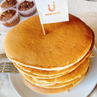 When mixed with soy milk, Umami Egg can be used to make pancakes.&nbsp; &nbsp; &nbsp;Source: Umami United Japan