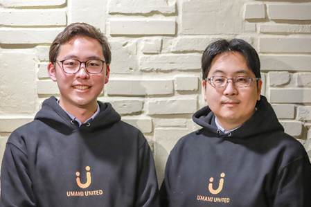 Umami United Japan CEO Hiroto Yamazaki (left) and CTO Kunihiro Oba.&nbsp; &nbsp; &nbsp;Source: Umami United Japan