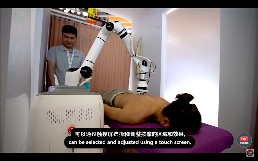 Ultralight massage robot in action&nbsp; &nbsp; &nbsp;Source: PRO ROBOT