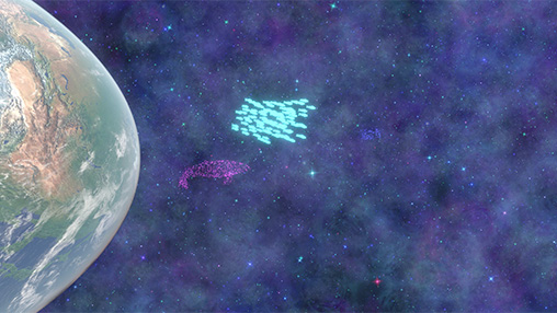 A space scene used by the TherapeiaVR system.&nbsp;