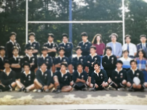 At a public high school in Tokyo, he joined the rugby club and spent his time practicing.&nbsp; &nbsp; &nbsp; Photo courtesy of Toshi Maeda (same below)