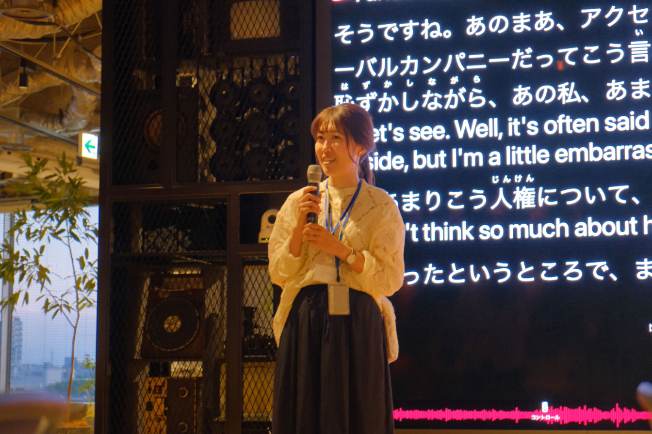 A Japanese participant shares her thoughts after the ideathon. &nbsp; &nbsp; &nbsp;Source: WELgee