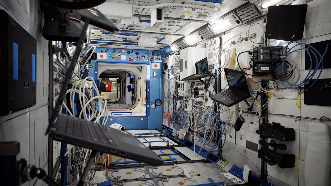 Digital twin technology recreation of the ISS Japanese Experiment Module