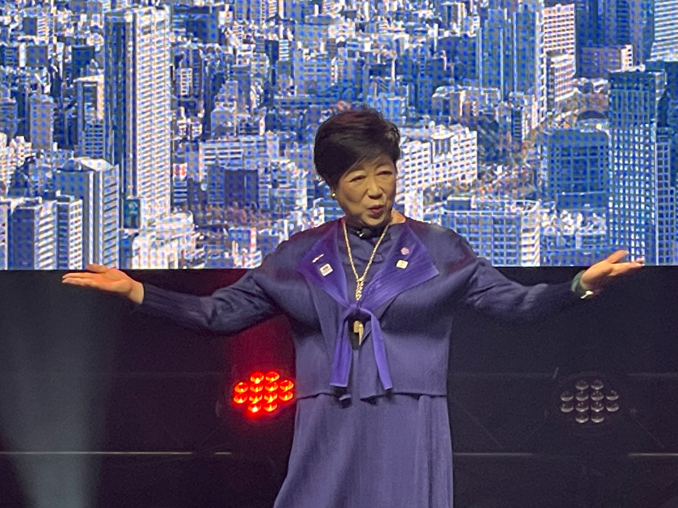 小池百合子氏 写真撮影:Masaru Ikeda (以下同様)
