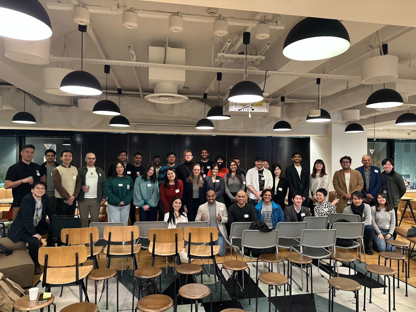 Group photo from an awareness-raising event on challenges faced by immigrants and women entrepreneurs, organized by Deb Kumar Mondal (front row, second from left)