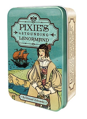 袖珍版偉特雷諾曼塔羅錫鐵盒|Pixies Astounding Lenormand Deck|36張,贈中文翻譯:圖片 10
