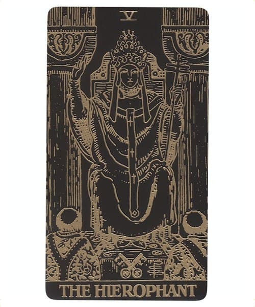 金墨塔羅（金箔製程）｜Tarot Goldblack Gold Foil｜78張,純粹優雅及 