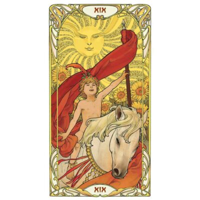 Golden Art Nouveau Tarot - Grand Trumps-0