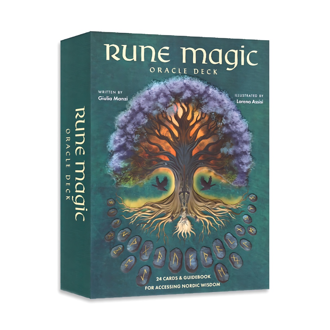 符文魔法神諭卡|Rune Magic Oracle Deck|24張,贈中文翻譯