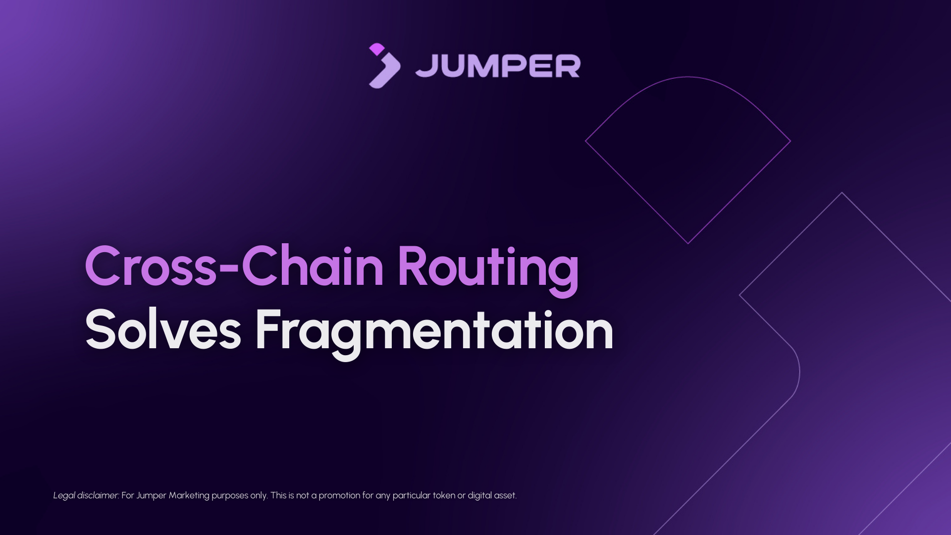 How cross chain routing helps solve DeFi f... | Jumper Learn