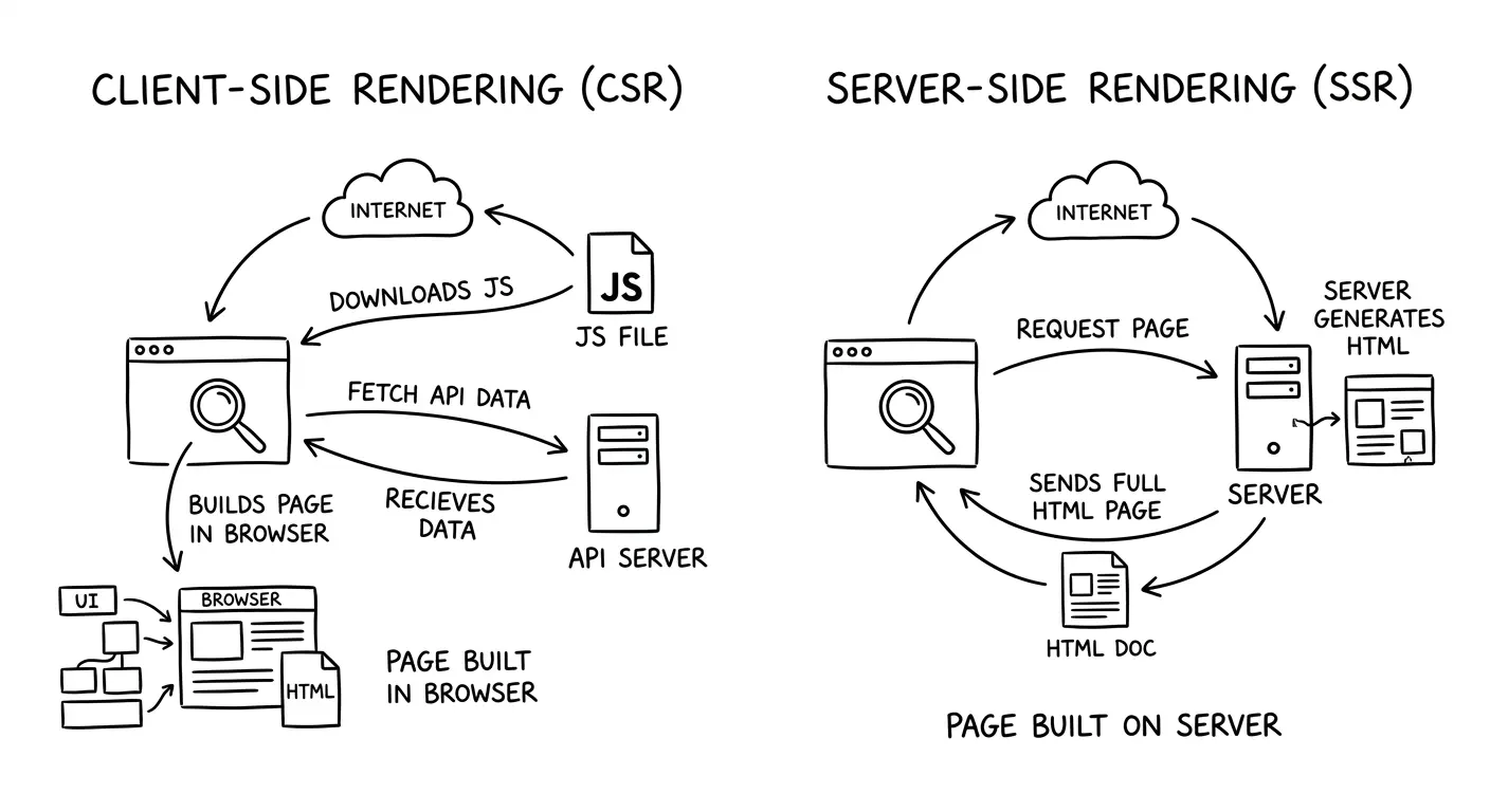 Understanding Server-Side Rendering (SSR) vs Client-Side Rendering (CSR)