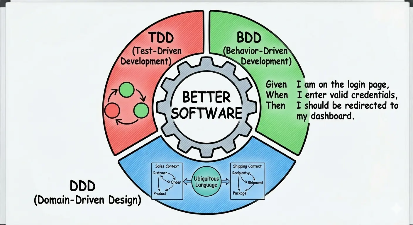 Practical Guidance for TDD, DDD and BDD