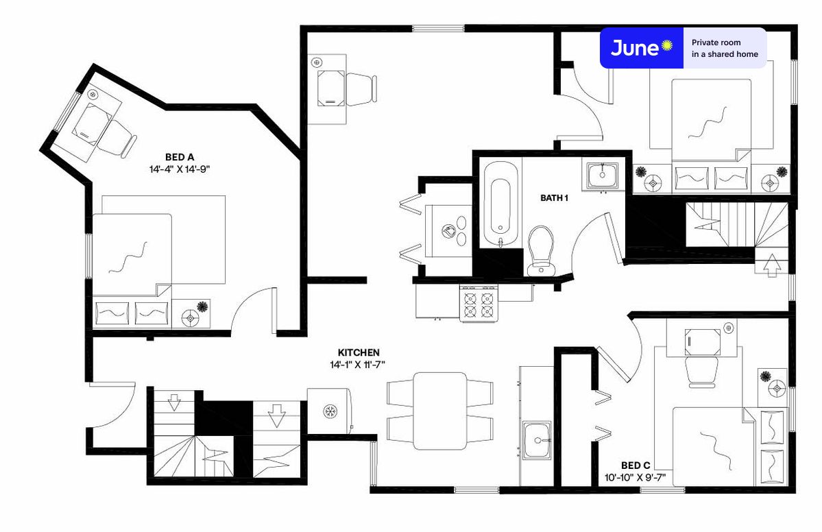 Photos of apartment on Alston St.,Boston MA 02143