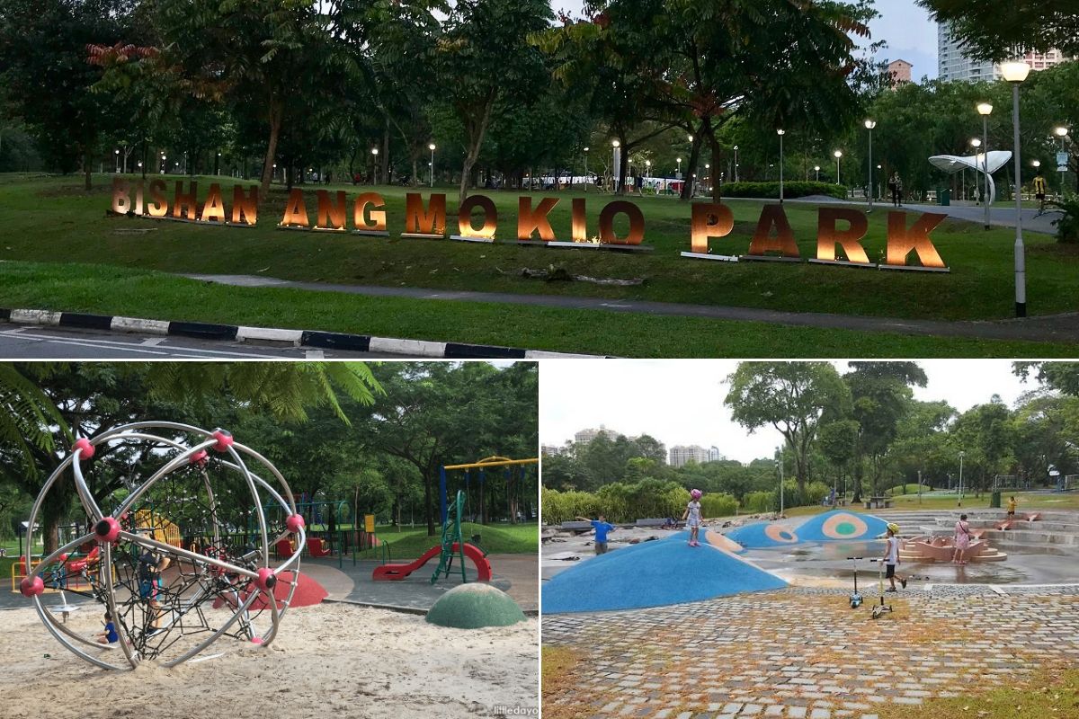 The water playground at Bishan-Ang Mo Kio Park