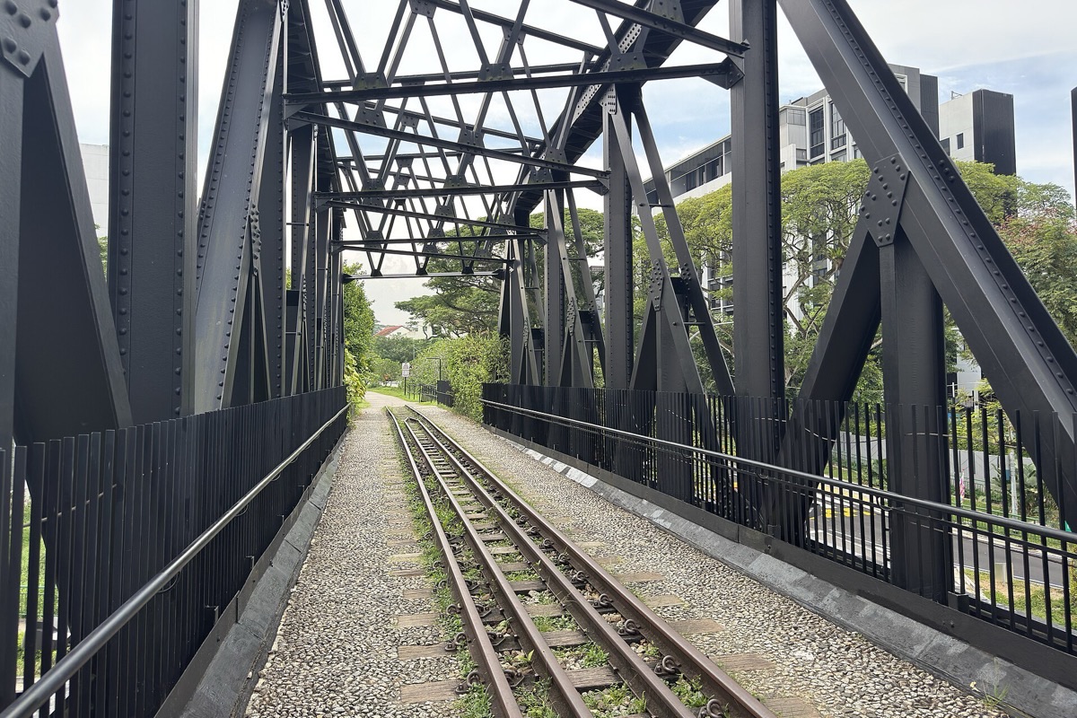 The Rail Corridor and the two truss bridges