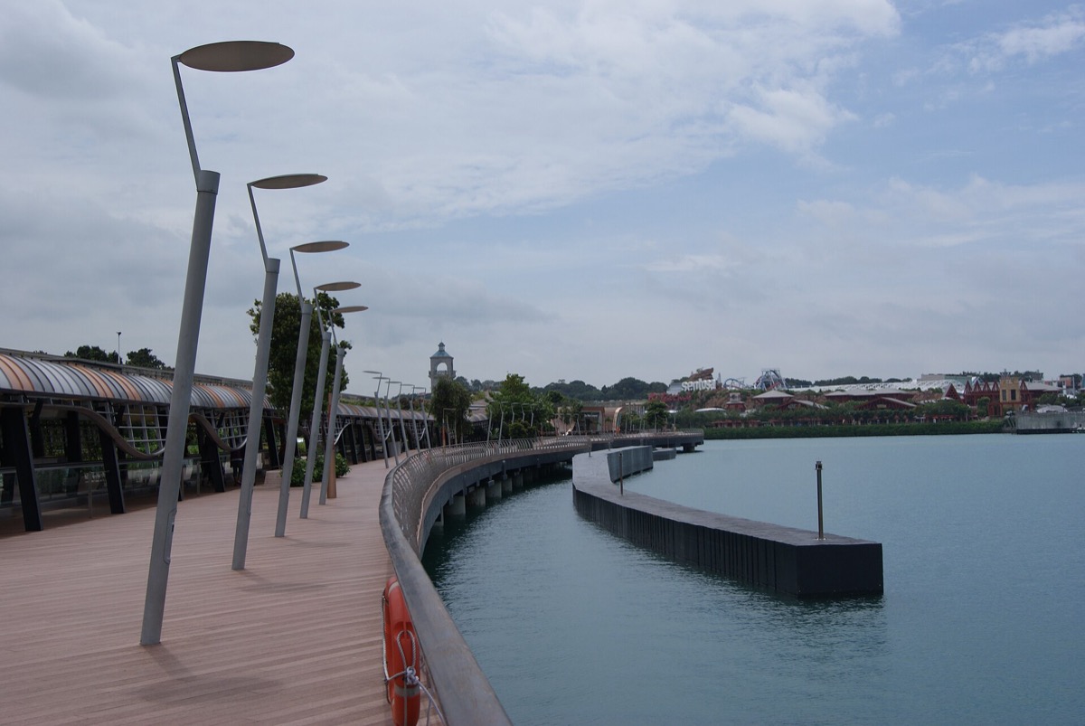 The Sentosa Boardwalk and the Sentosa Express