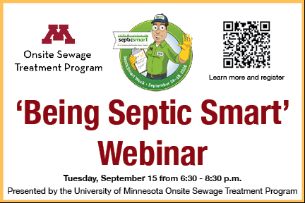 Free Septic Smart Webinar - hosted by the U of M