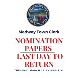 The Last Day to Return Nominations Papers is Tuesday, March 28