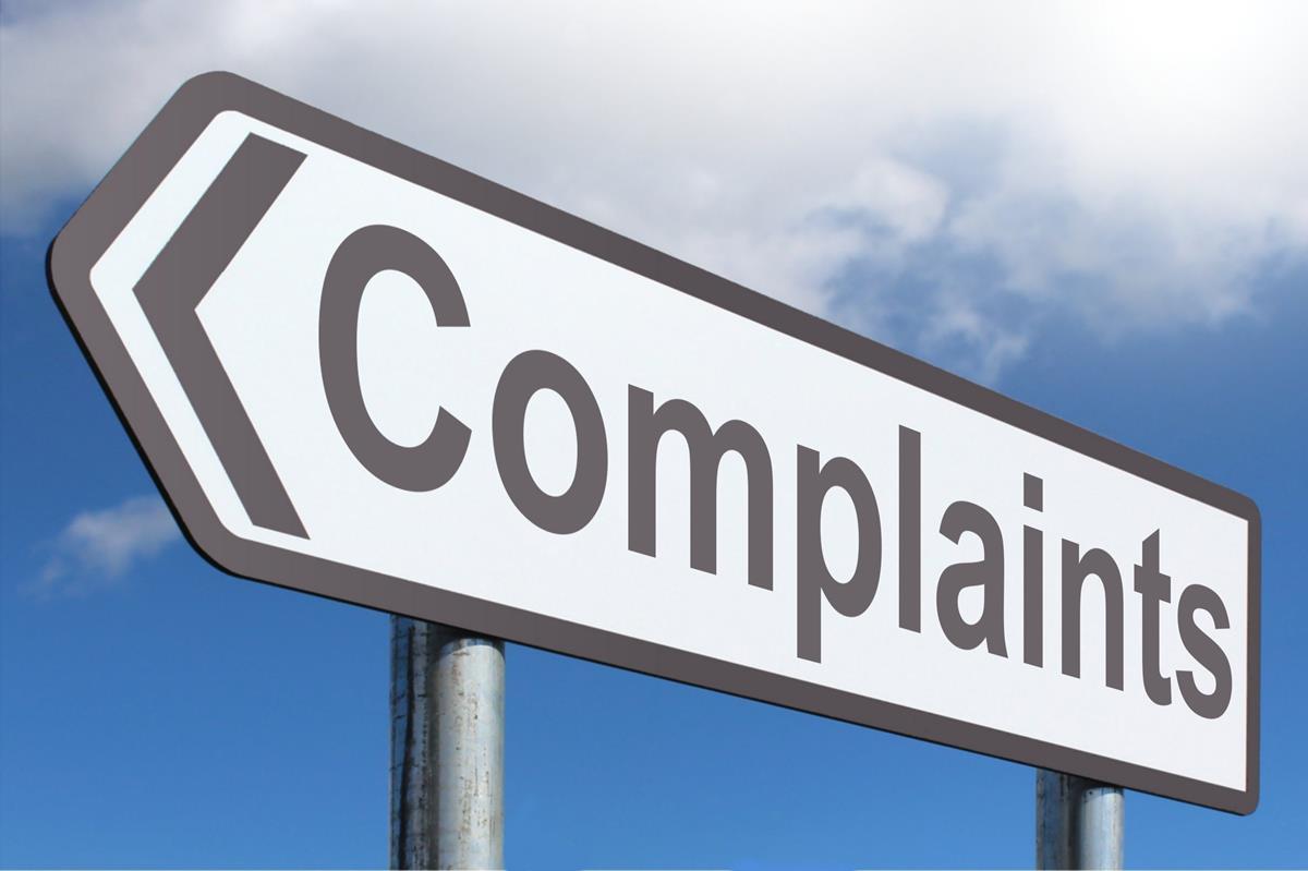 complaints sign