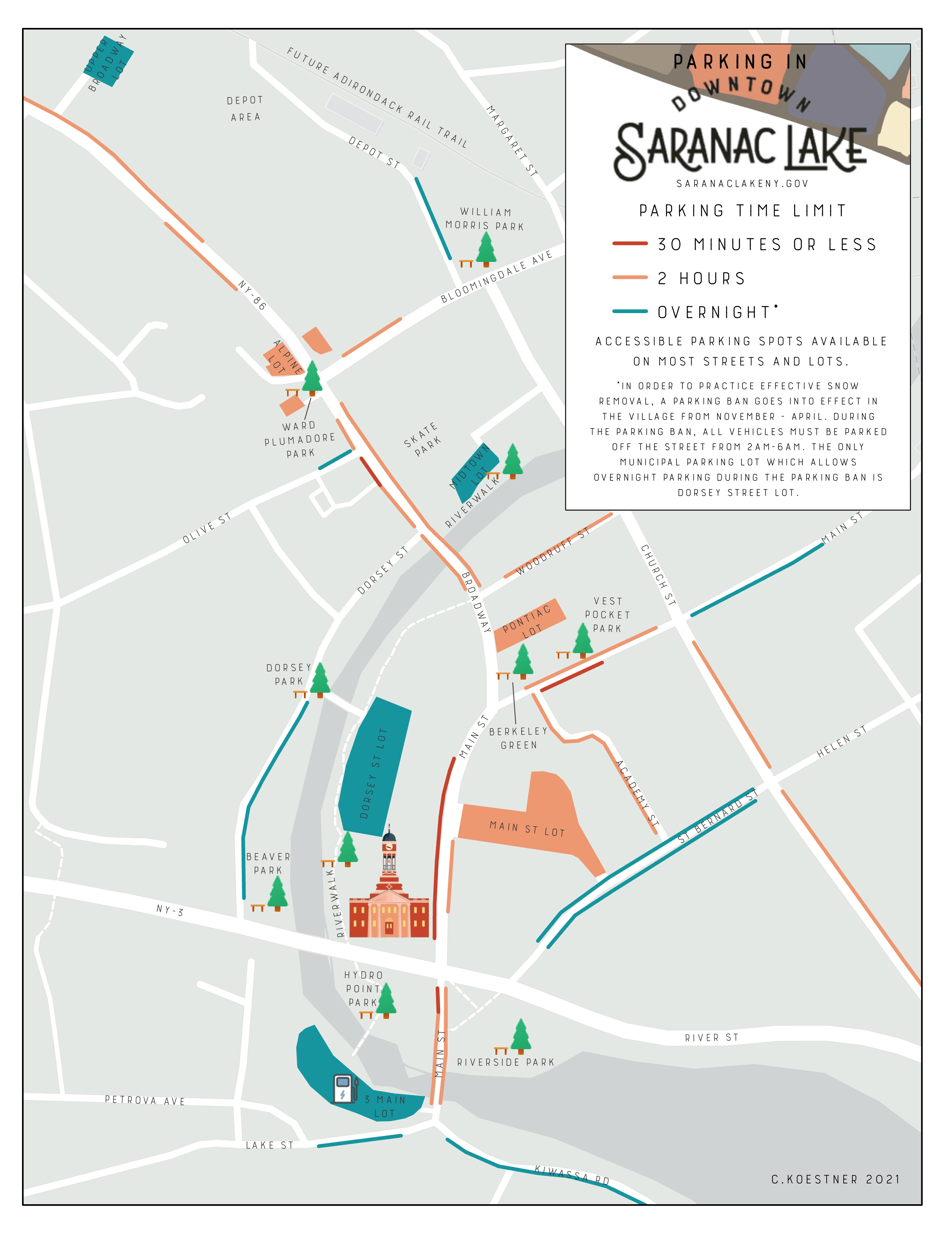 Downtown Parking Map