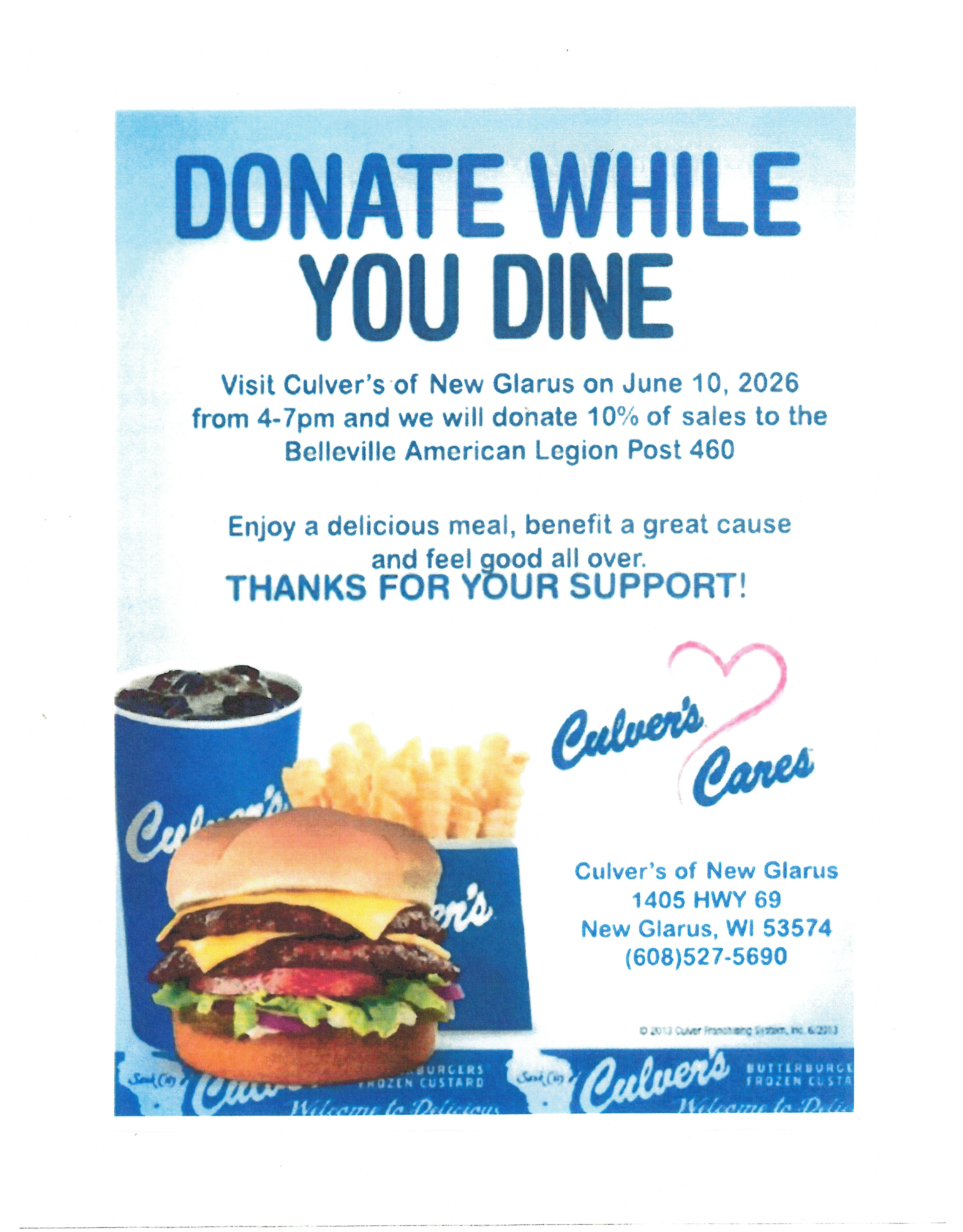 American Legion Post 460 Fundraiser