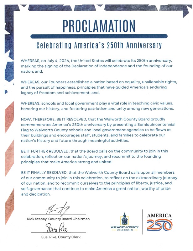 Proclamation Act Project PROCLAMATION | Town of East Troy