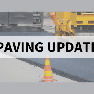 Updated Paving Schedule