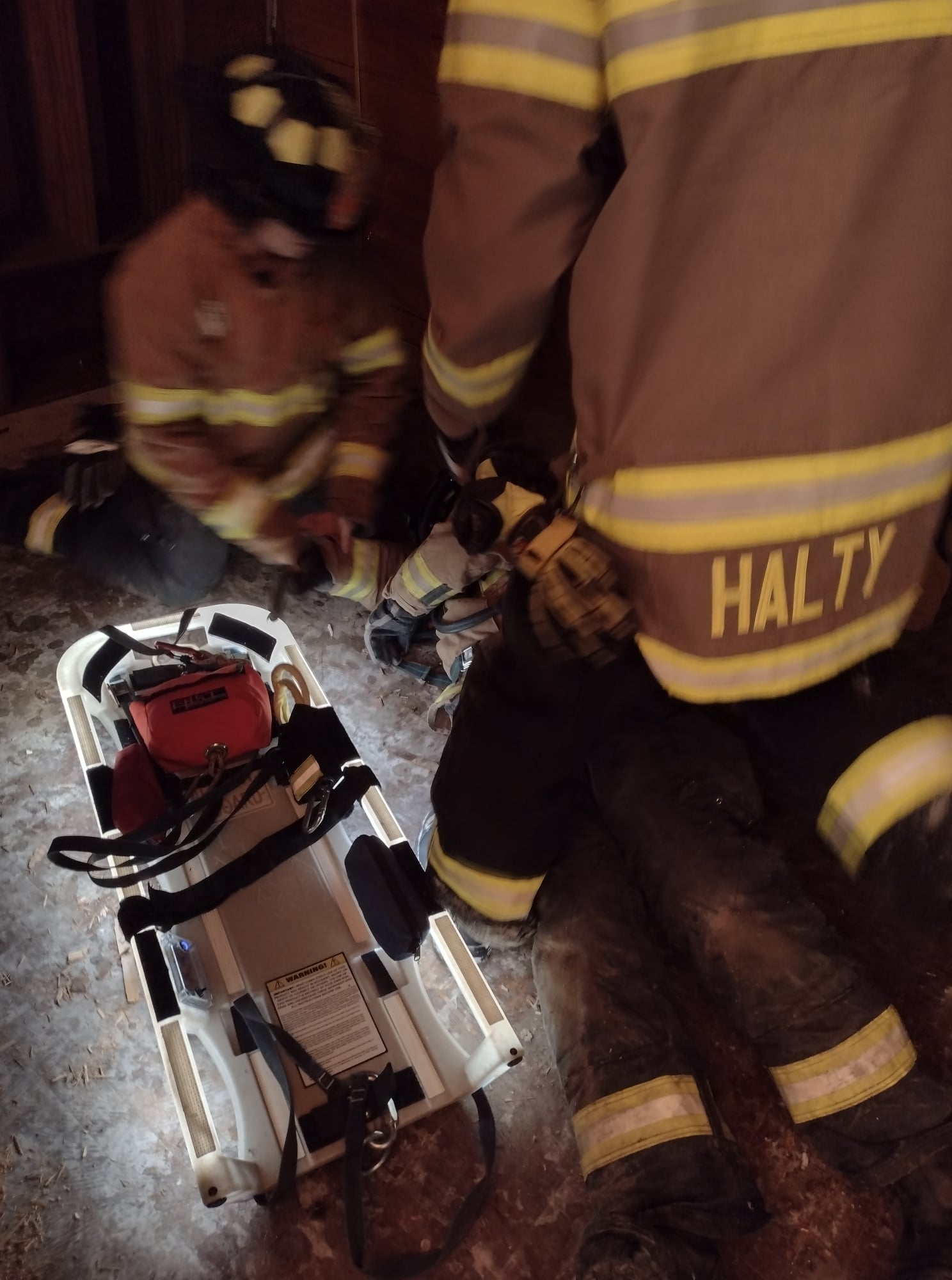 Firefighter down rescue