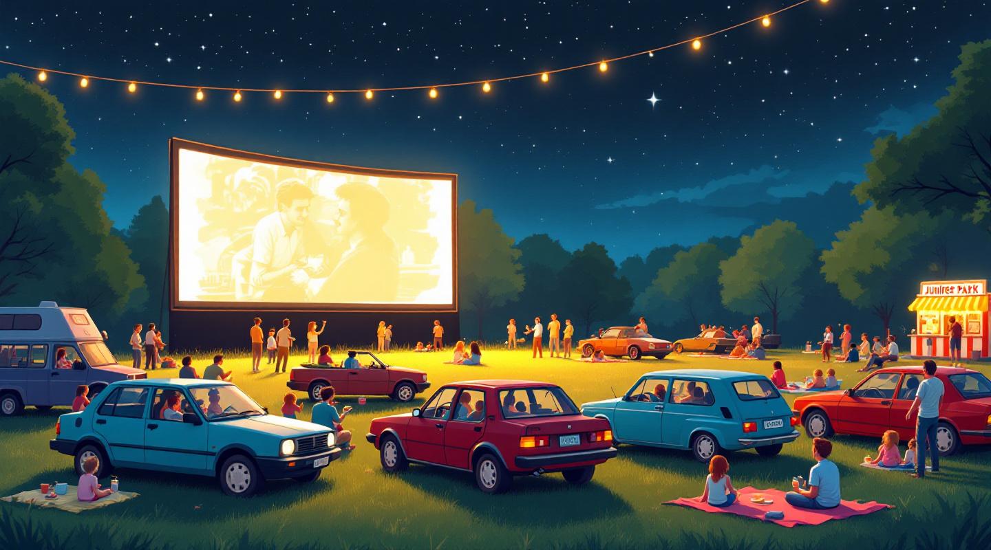 Drive-In Movie Nights at Juniper Park This Weekend