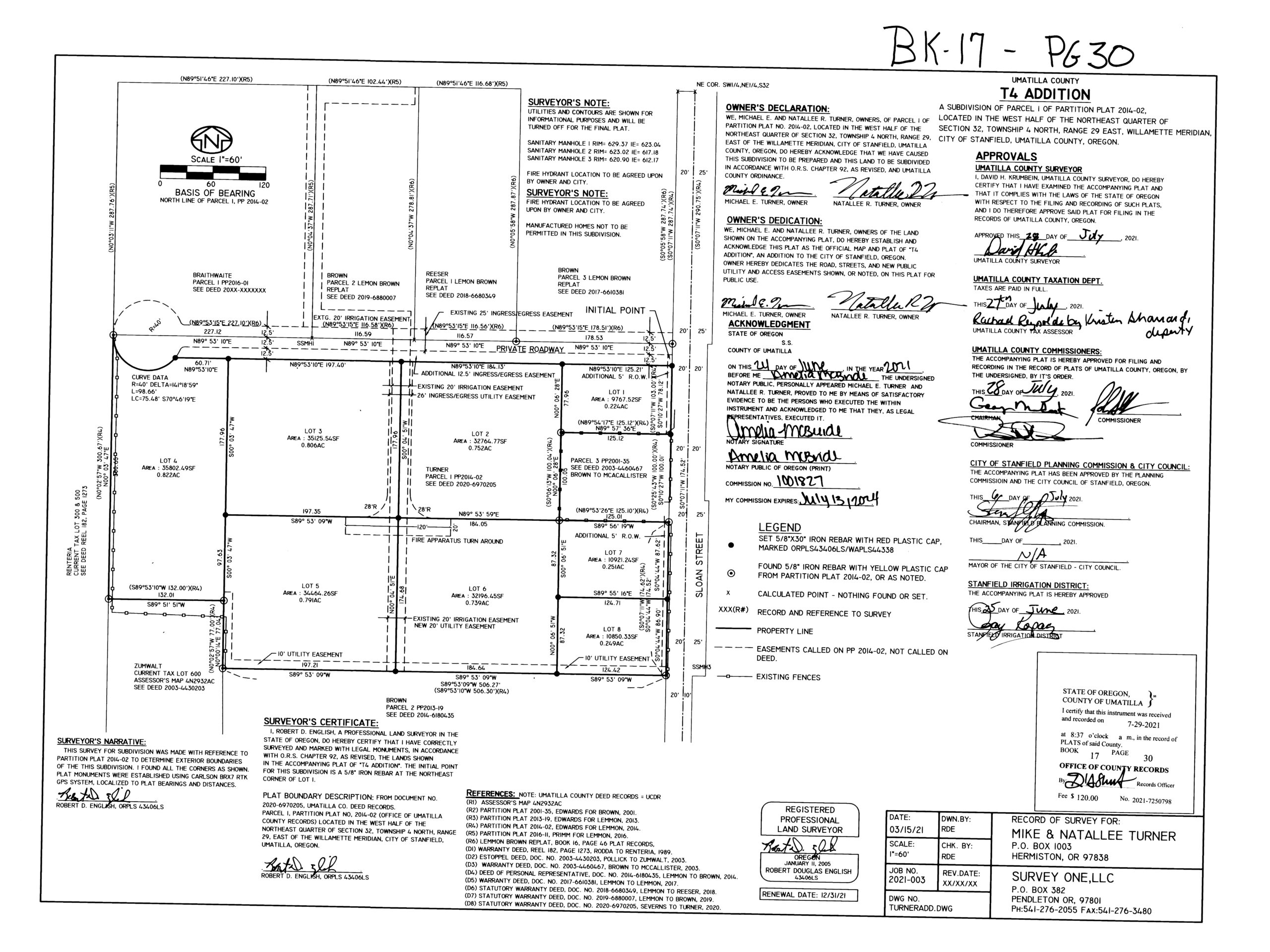 Turner Addition - 8 Lots