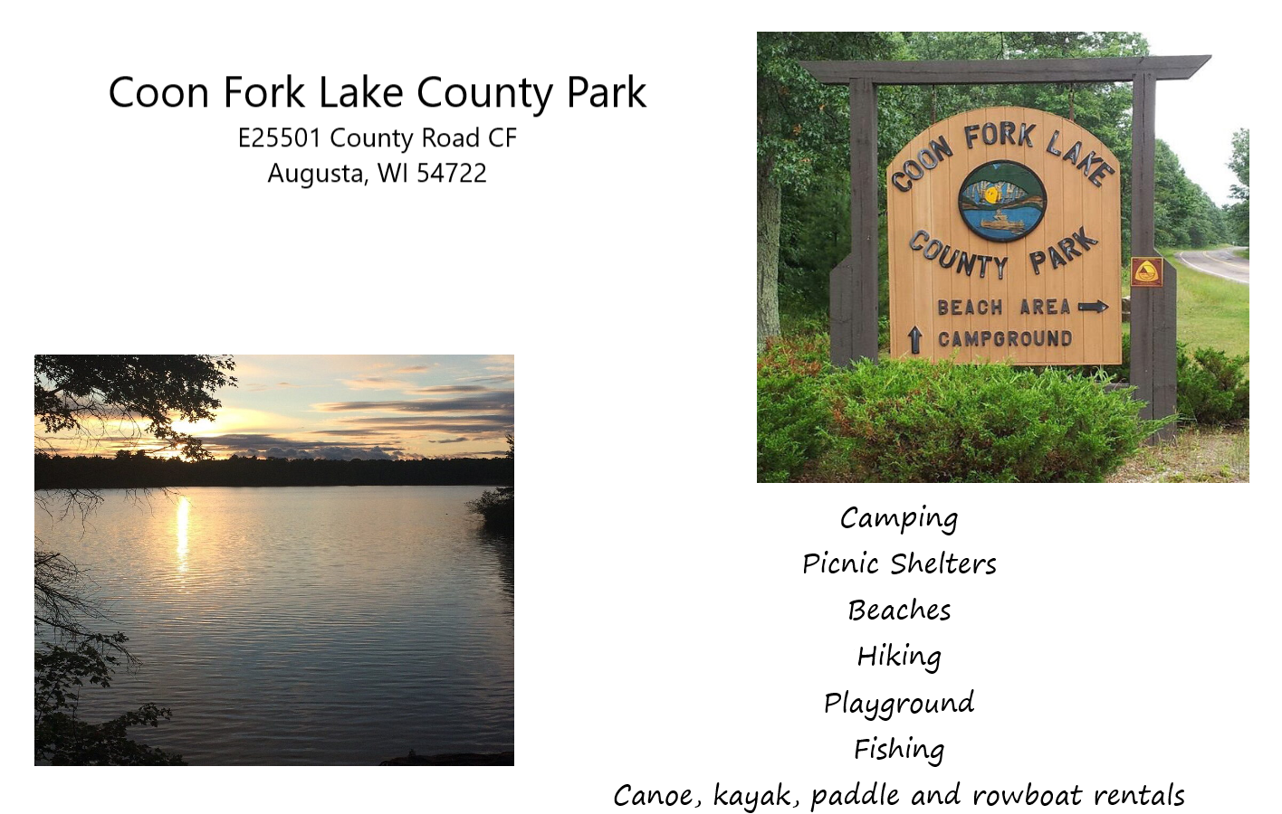 Coon Fork Lake County Park