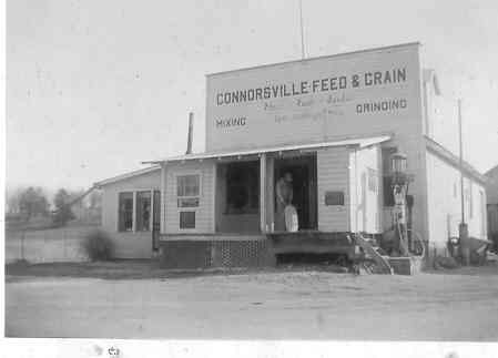 Connorsville feed & grain sign