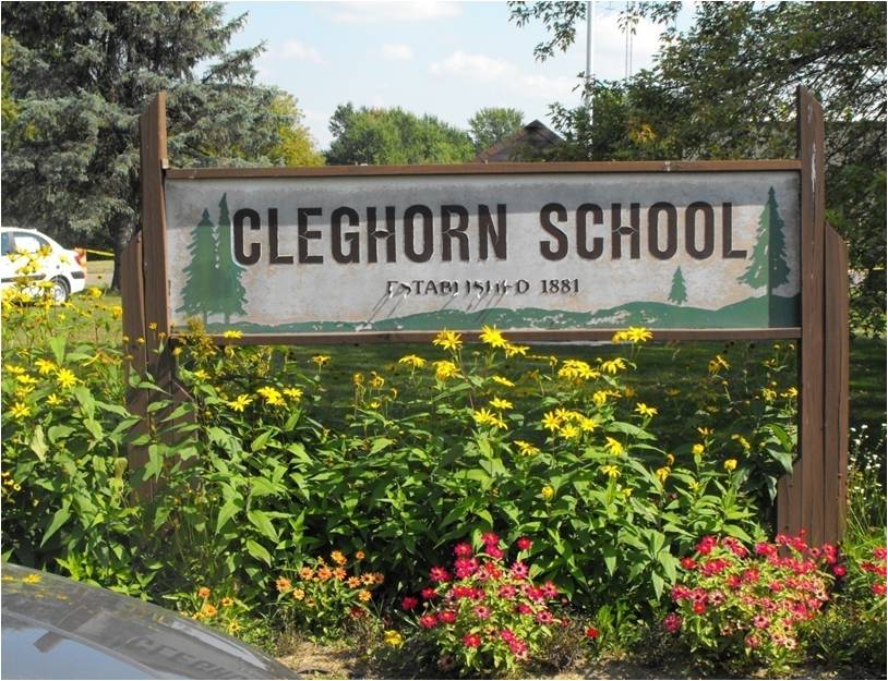 Cleghorn School sign