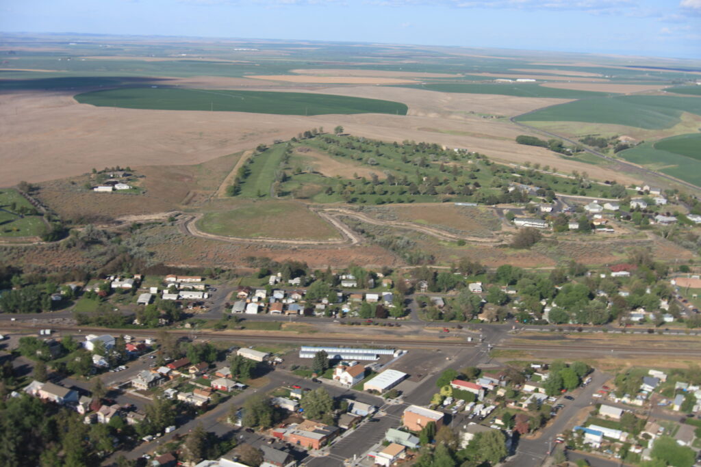 Echo Hills Golf Course surrounded by agricultural fields