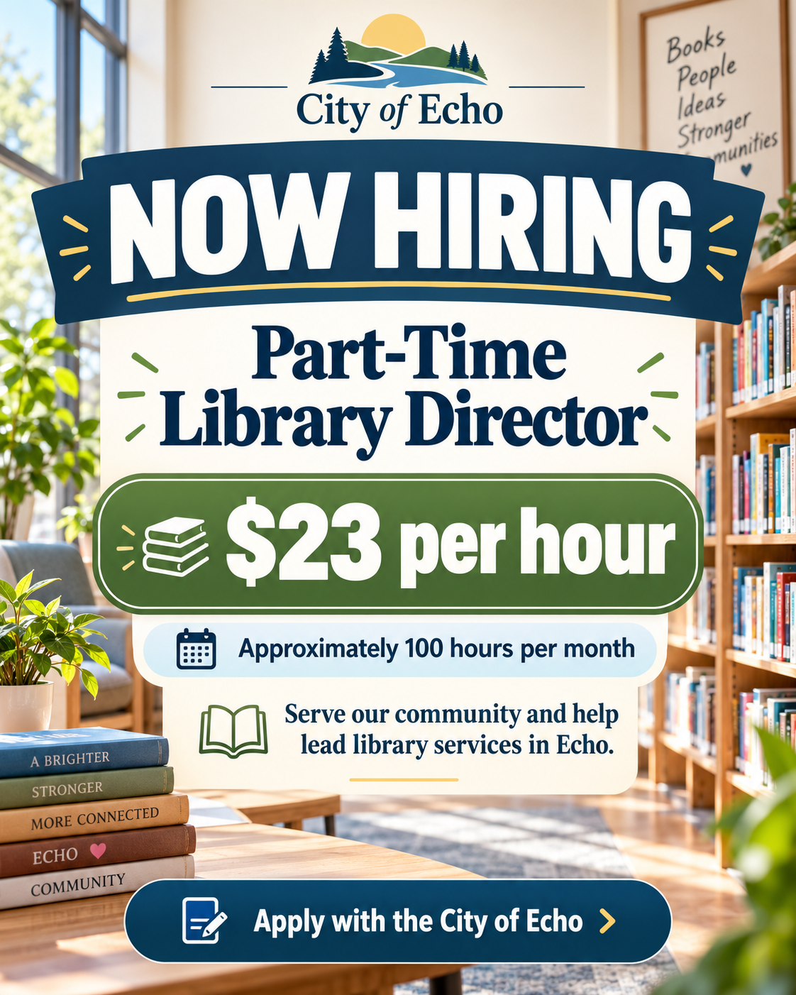 City of Echo Searching For Library Director