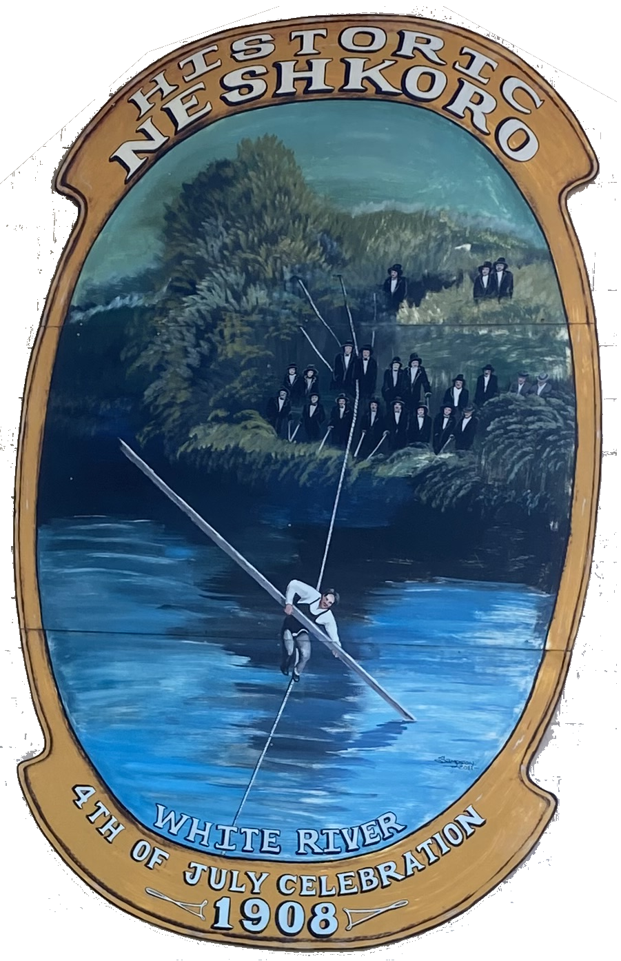 Fishing mural