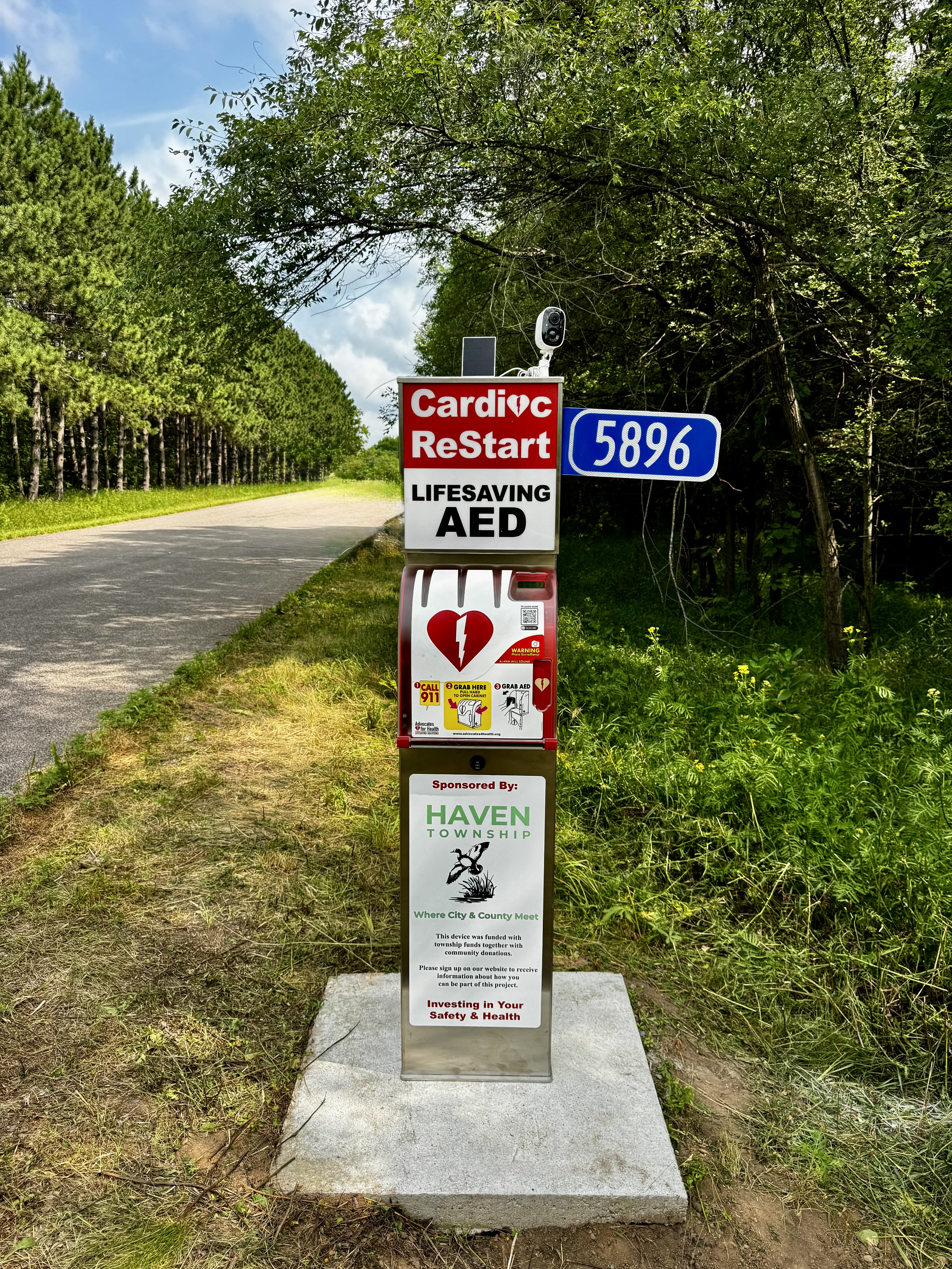 Elk River Estates- New Public Save a Life AED location