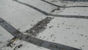 Cracked surface